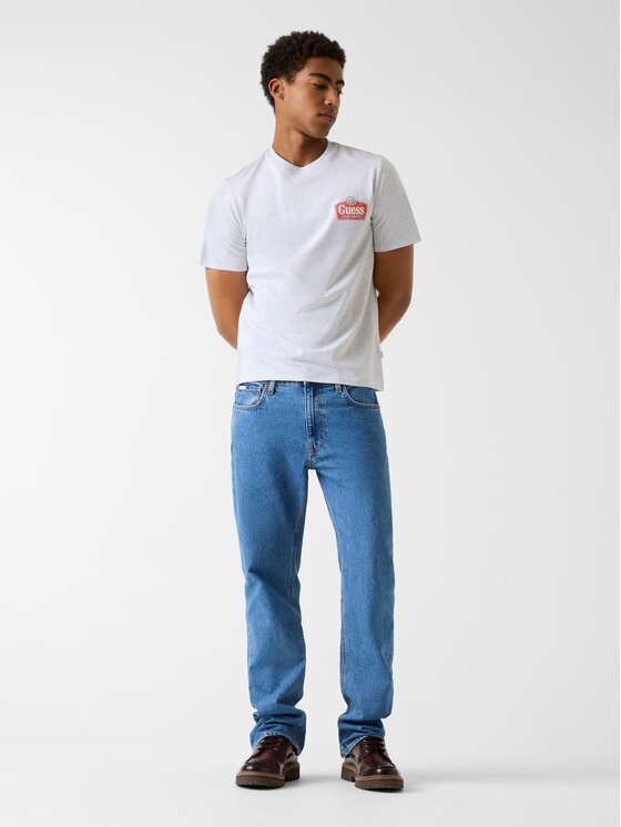 Guess Jeans Guess Jeans T-Shirt 180291 Šedá Classic Fit