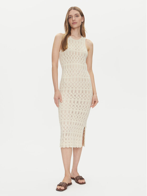 Vero Moda Vero Moda Nyári ruha Fabienne 10317250 Bézs Slim Fit