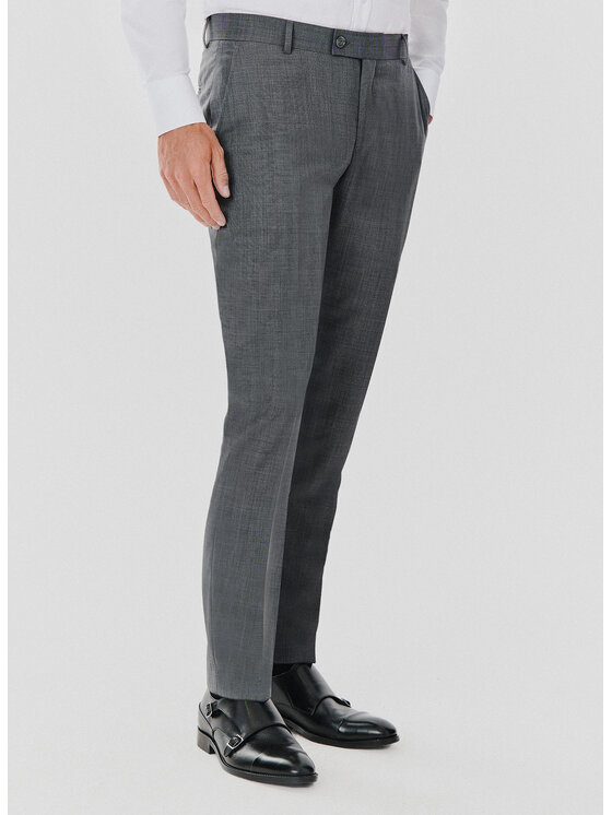 Spodnie garniturowe, rozmiar 182/92, Szare, P24WP-6G-007