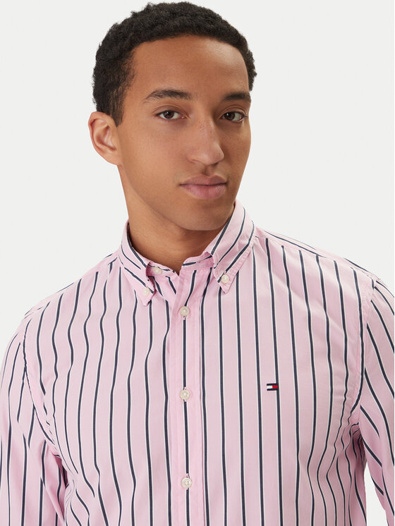 Tommy Hilfiger Tommy Hilfiger Koszula MW0MW42441 Różowy Regular Fit