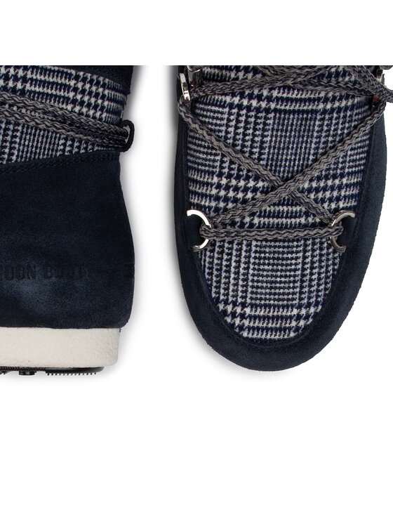 Moon Boot Moon Boot Śniegowce Mb Far Side Low Fur/Tartan 24201100001 Granatowy