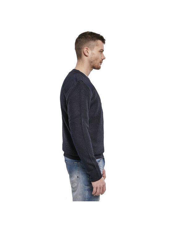 Brandit Brandit Sweter 5018.8.5XL Granatowy Regular Fit