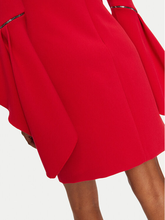 Rinascimento Rinascimento Koktel haljina 1000770045934 Crvena Regular Fit
