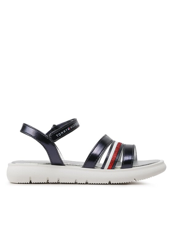 Tommy Hilfiger Sandales Stripes Velcro T4A2-32771-1372 M Tumši zils