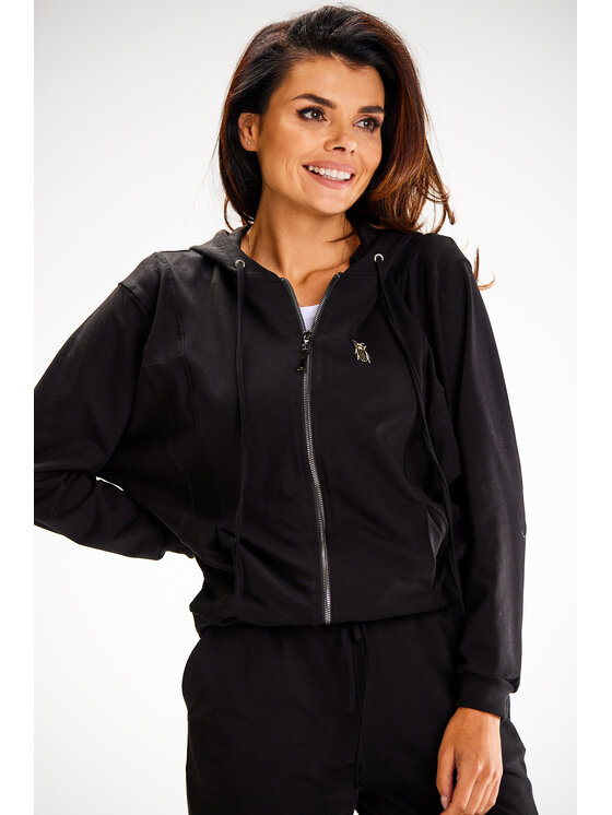 Awama Awama Mikina A607 Černá Basic Fit