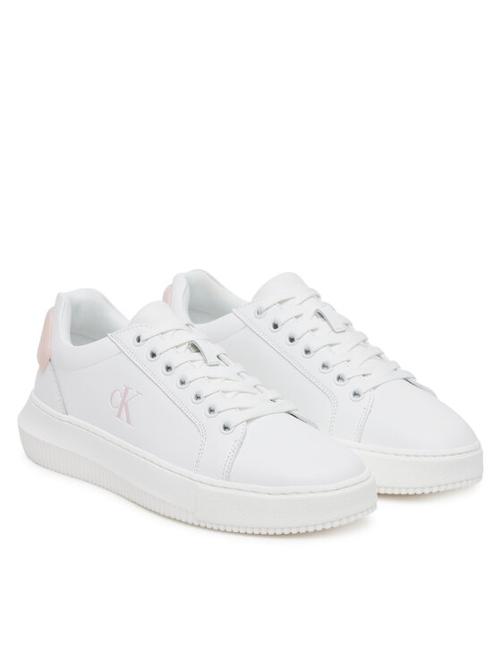 Calvin Klein Jeans Calvin Klein Jeans Sneakersy Chunky Cupsole Ru Patch Lth Wn YW0YW01846 Biela