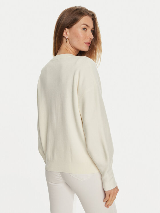 Guess Guess Pullover Laura W4BR07 Z26I2 Écru Regular Fit