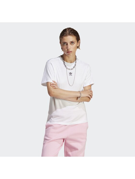adidas adidas T-Shirt Adicolor Essentials Regular Biały Regular Fit