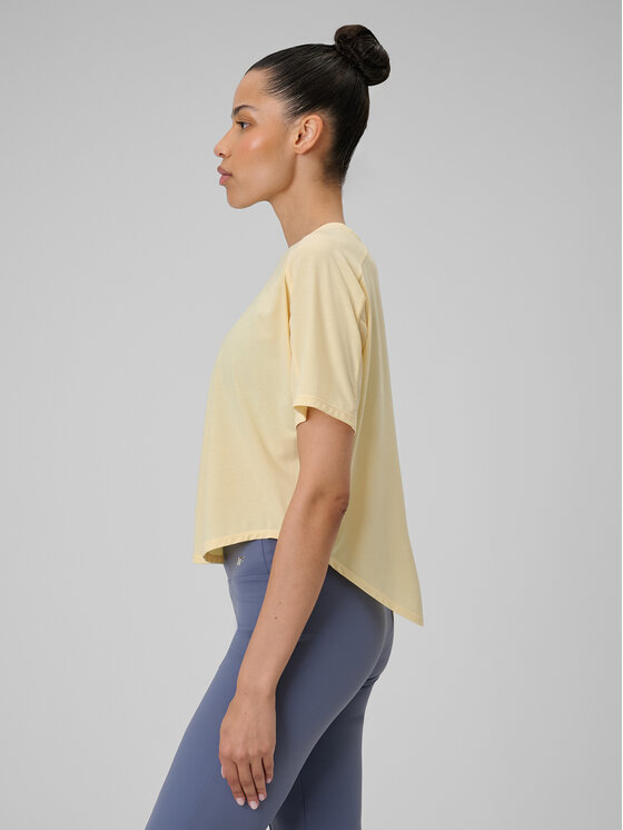 4F 4F Koszulka techniczna YOGA Żółty Regular Fit