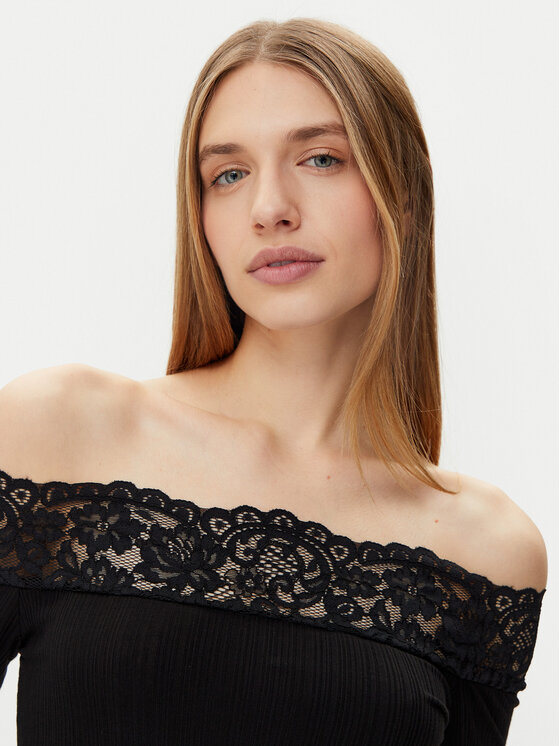 Morgan Morgan Bluză 251-THEODOR Negru Slim Fit