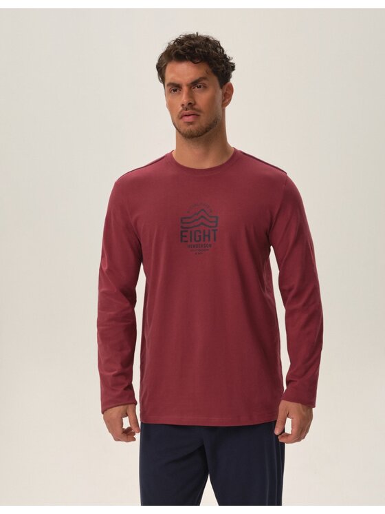 Henderson Henderson Piżama 41903 Czerwony Regular Fit