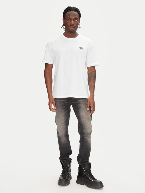 Just Cavalli Just Cavalli T-Shirt 78OAHE11 Biały Regular Fit