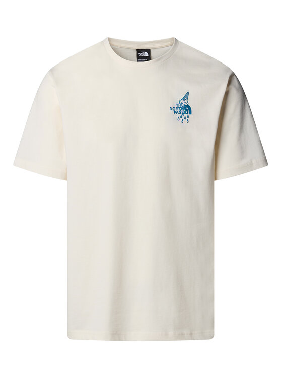 The North Face The North Face T-Shirt Powder Days NF0A8E4D Écru Relaxed Fit