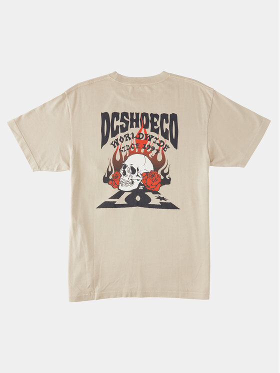 DC Shoes DC Shoes Тишърт Defiant Tees ADYZT05309 Бежов Regular Fit