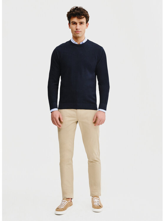 Pako Lorente Pako Lorente Sweter P25SF-2X-005 Granatowy Classic Fit