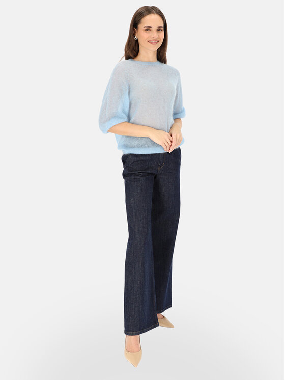 L’AF L’AF Sweter Era Błękitny Reglan Fit