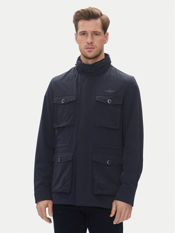 Aeronautica Militare Prechodná bunda 251AB2217CT3264 Tmavomodrá Regular Fit
