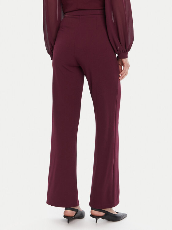 Rinascimento Rinascimento Hlače iz tkanine CFC0125304003 Bordo rdeča Regular Fit