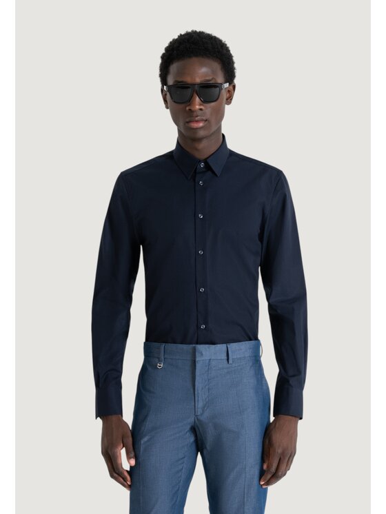 Antony Morato Antony Morato Πουκάμισο NAPOLI Μπλε Casual Fit