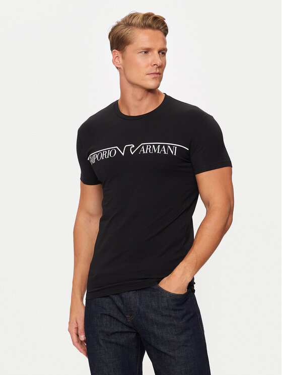 Emporio Armani Underwear T Shirt 111035 4F516 00020 Schwarz Slim Fit Modivo