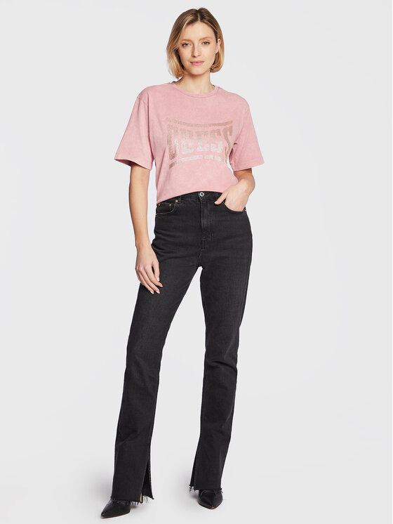 T-shirt W3RI23 K8FQ0 Rosa Relaxed Fit