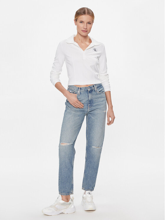 Calvin Klein Jeans Calvin Klein Jeans Džinsi Mom Jean J20J222148 Tumši zils Mom Fit