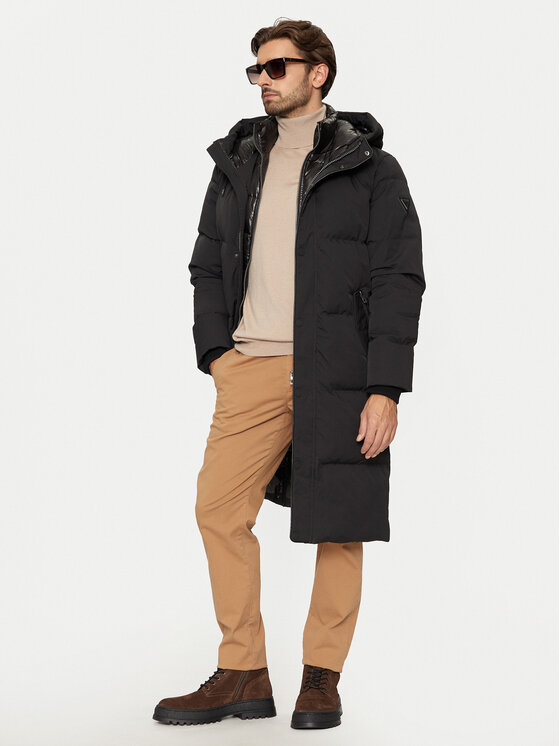 Guess Guess Zimski kaput M4BL44 WGJR2 Crna Regular Fit