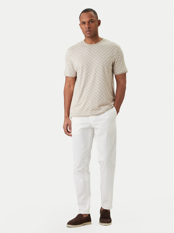 JOOP! JOOP! Тишърт Victormanuel 30101945 Бежов Regular Fit