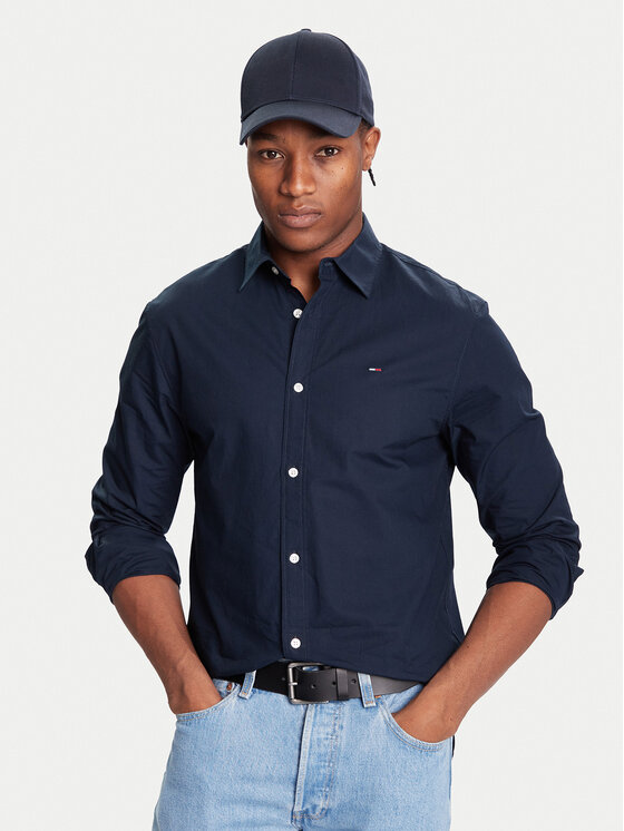 Tommy Jeans Tommy Jeans Košile DM0DM22026 Tmavomodrá Regular Fit