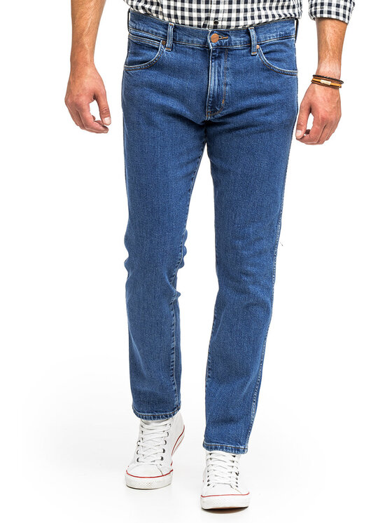 Wrangler Wrangler Jeansy LARSTON Niebieski Slim Fit