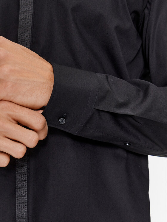 HUGO Hugo Košulja Keidi 50500966 Crna Slim Fit