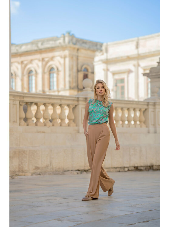 Stylove Stylove Dámske nohavice S331 Béžová Regular Fit