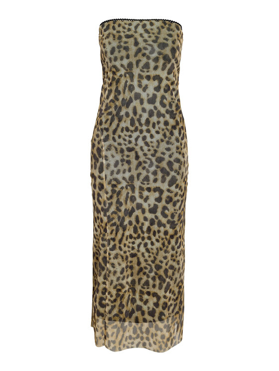 Noisy May Noisy May Vestito estivo Lesley 27033993 Marrone Slim Fit