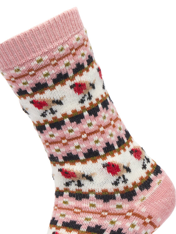 Barbour Barbour Dlhé ponožky Robin Fair Isle LSO0077PI11 Svetloružová