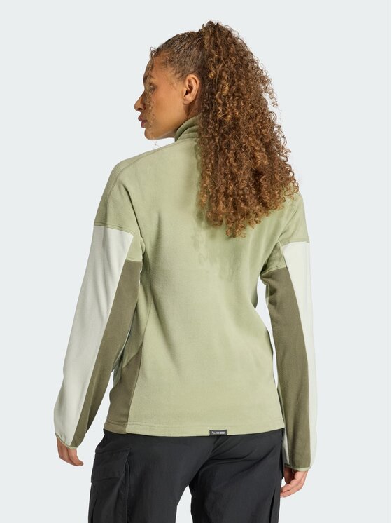 adidas adidas Bluza techniczna Terrex Multi Climawarm Fleece Zielony Regular Fit