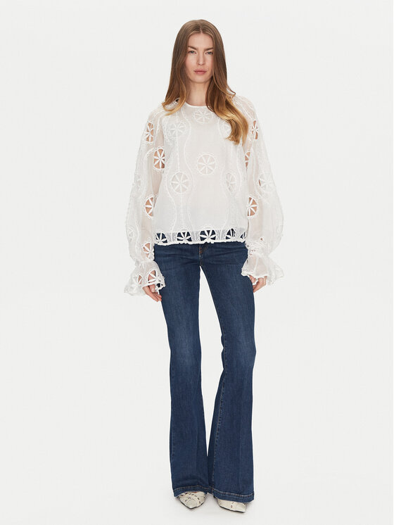 BARDOT BARDOT Bluse 59731TB Weiß Regular Fit