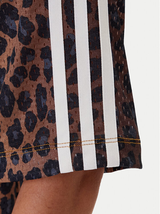 adidas adidas Haljina za svaki dan Leopard JW7311 Smeđa Regular Fit
