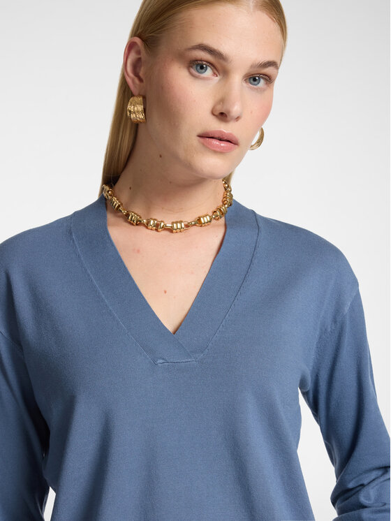 Elena Mirò Elena Mirò Maglione M036Z000797N0B4 Turchese Regular Fit