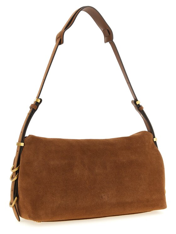 PINKO PINKO Torebka Brown Cowhide Shoulder Brązowy