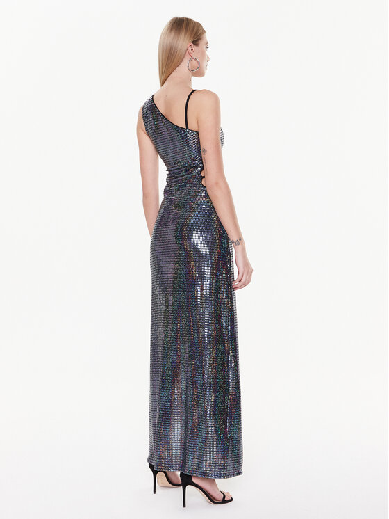 Chiara Ferragni Chiara Ferragni Večernja haljina 73CBO956 Srebrna Slim Fit