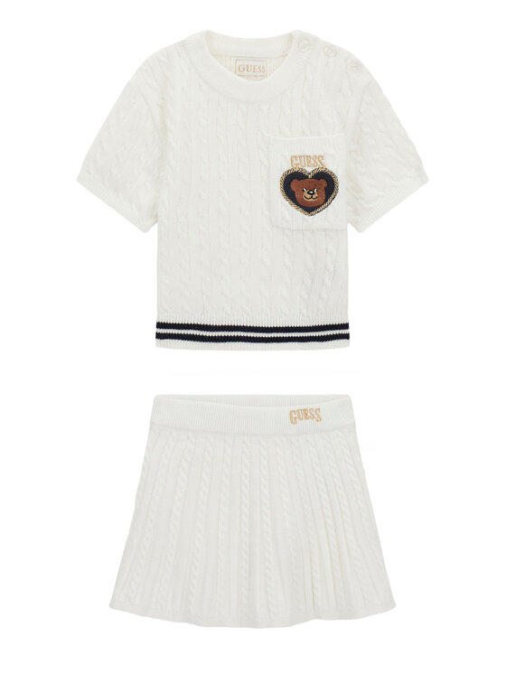 Guess Guess Dječji set K6RG08 Z37L1 Bijela Regular Fit