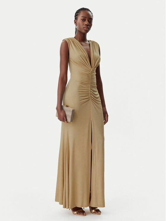 Rinascimento Rinascimento Rochie de seară CFC0122483003 Auriu Regular Fit