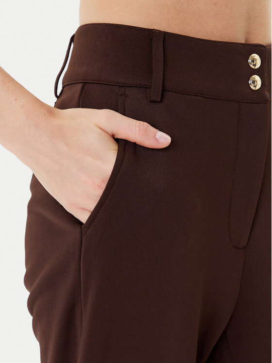 Liu Jo Sport Liu Jo Sport Pantaloni di tessuto TF5106 F0778 Marrone Regular Fit