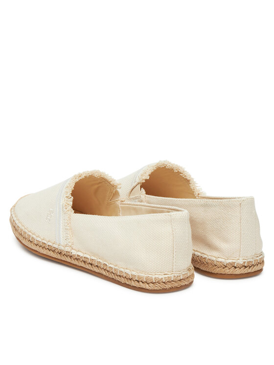 Tommy Hilfiger Tommy Hilfiger Εσπαντρίγιες Fringe Canvas Closed Espadrille FW0FW08881 Μπεζ