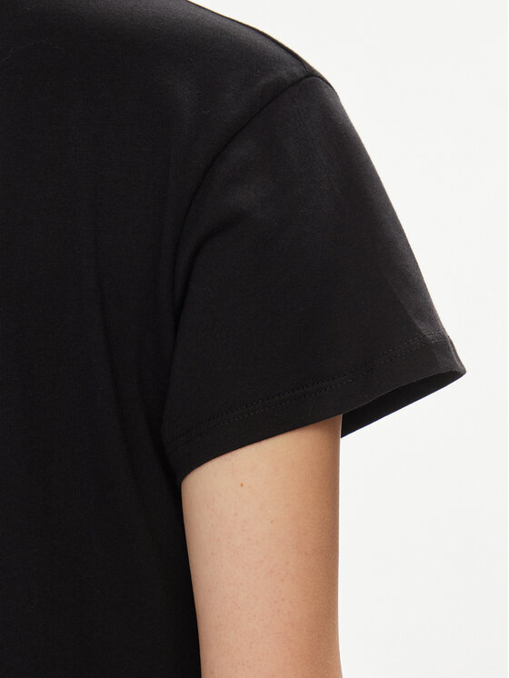Liu Jo Liu Jo T-shirt TA4137 J6040 Crna Regular Fit