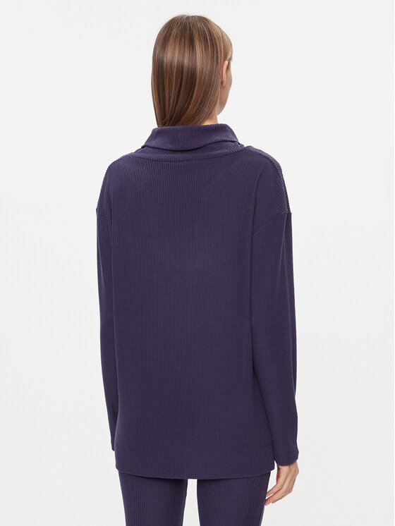 Triumph Triumph Bluză Thermal MyWear Sweater 10216560 Bleumarin Regular Fit