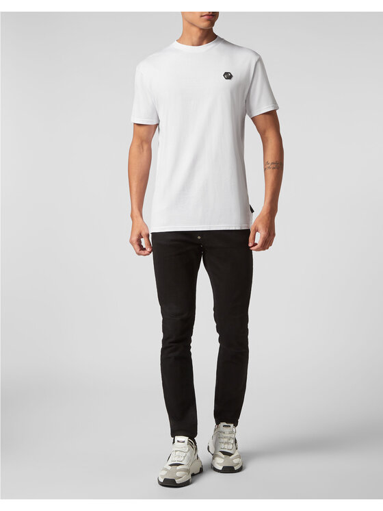 PHILIPP PLEIN PHILIPP PLEIN T-Shirt 3059 Biały Regular Fit