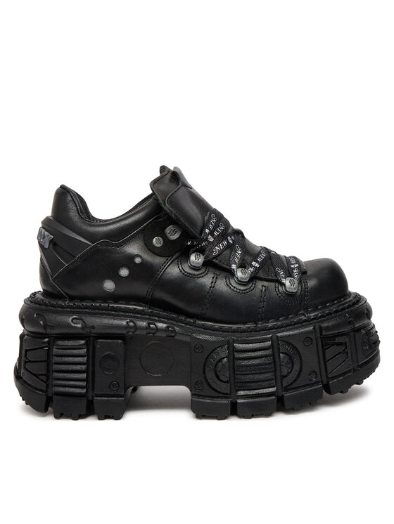 NEW ROCK Sneakersy M-TANK120NSHLACE-S1 Čierna
