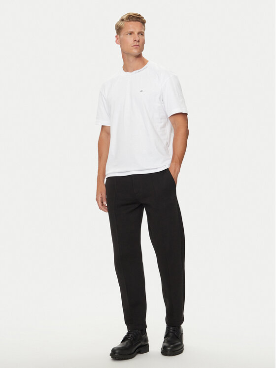 Calvin Klein Calvin Klein Hlače iz tkanine K10K113661 Črna Regular Fit