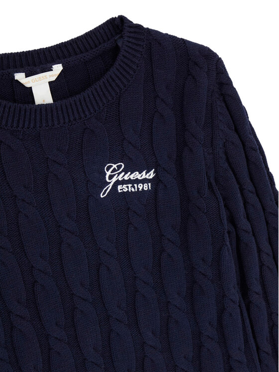 Guess Guess Svetr J6YR06 Z0836 Tmavomodrá Regular Fit